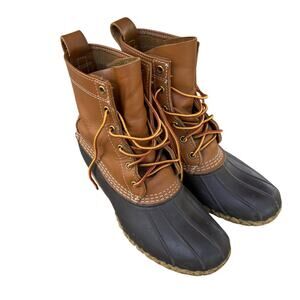 LL BEAN BOOTS Made USA Women’s 9 Size Code Duck Rubber Shoes
